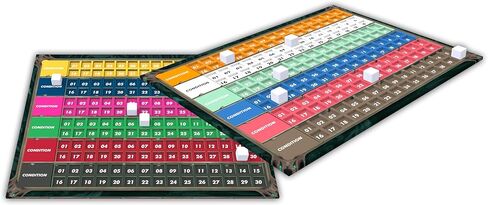 Chronicles of Drunagor: Age of Darkness Dual Layer Monster Status Board Accessory, Set of 2 Recessed Boards for Status Cubes and Tokens, Board Game Upgrade in Saudi Arabia