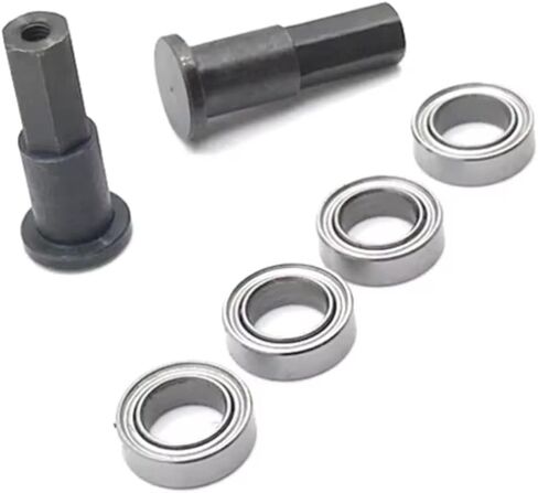 RC Repair Parts Compatible with WPL D12 1/10 Rc Car Upgrade Modification Accessories Parts Front Steering Cup Axle Cup Bearing(Black) in Kuwait