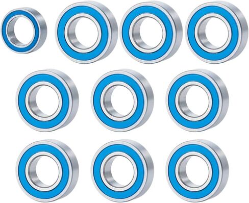 RC Repair Parts Compatible with Tamiya 1/10 RC Crawler Car Truck Upgrade Modification Accessories Parts 10Pcs Wheel Hub Sealed Bearing Kit in Kuwait