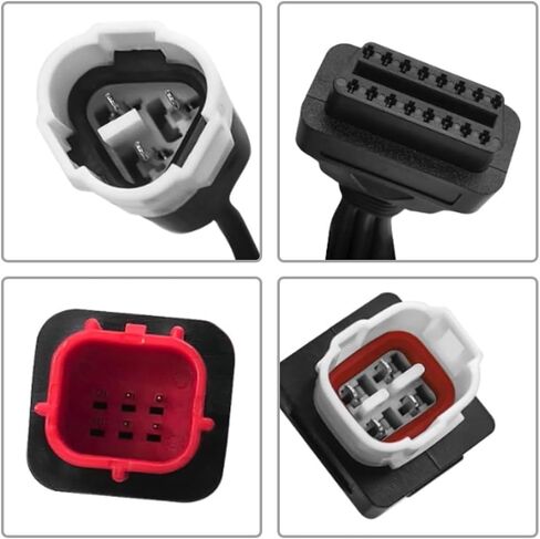 3 Pin 4 Pin 6 Pin OBD2 3 in 1 Motorbike Diagnostic Adapter Motorrad OBD Cable Compatible for Yamaha Honda Motorcycle Euro5 Guzzi Kawasaki in Saudi Arabia