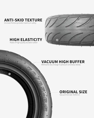 إطار بديل مقاس 10.5 بوصة 70/65-6.5 لسكوتر التوازن الذاتي Segway Ninebot S/S Pro، إطار مطاطي مقاوم للاهتراء (2) in Kuwait