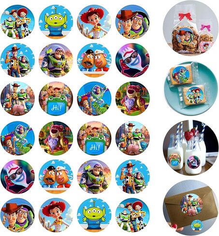 Cartoon Toy Story Inspired Stickers for Kids, 120pcs, 10 Sheets in Saudi Arabia