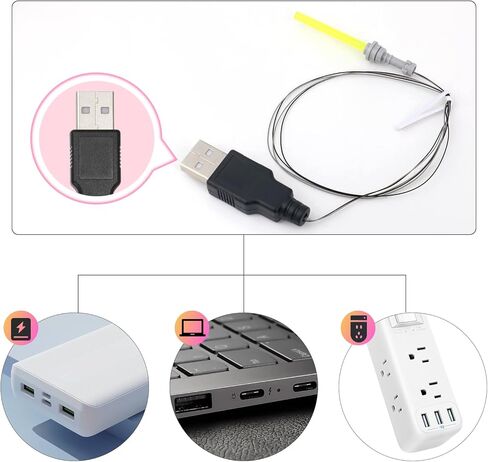 7Pcs Light Sword Set, Compatible with Building Block Models, USB Powered Light Sword Accessories for DIY Bricks in Kuwait