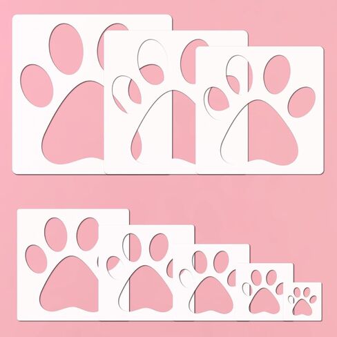 8 PCS Large Star Stencils Drawing Painting Spraying Airbrushing Template Stencil, Different Sizes,Plastic Stencils for Painting DIY Craft Walls Wood Paper Art Projects Home Decoration (Star Shapes) in Kuwait