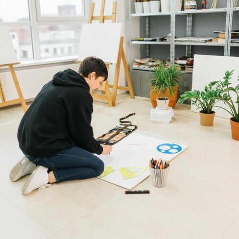 16 PCS Geometric Stencils Template, Colorful Shape Tracing Stencils Reusable Crafts Drawing Stencils for Simple Drawing Art Painting DIY Crafts in Saudi Arabia