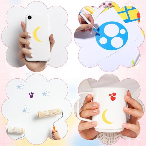 16 PCS Geometric Stencils Template, Colorful Shape Tracing Stencils Reusable Crafts Drawing Stencils for Simple Drawing Art Painting DIY Crafts in Saudi Arabia