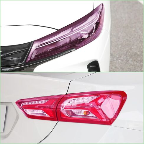 QianBao 16 Inch x 60 Inch Headlight Taillight Fog Lights Vinyl Tint Film Self-Adhesive Car Light Protective Vinyl Film Sticker Cover Pink in Kuwait