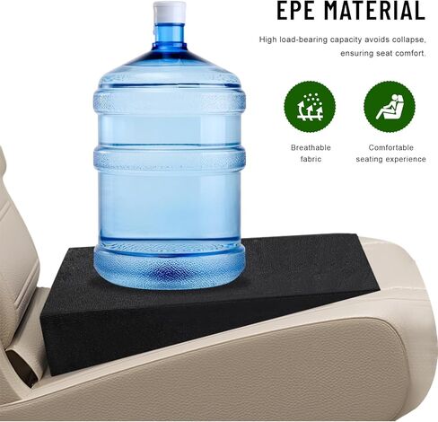 2 PCS Auto Seat Wedge Leveling Cushion, Breathable Angled Design Car Rear Seat Leveling Pad, Comfortable Wedge Foam Pad Backseat Cushion for Outdoor Camping Travel in Saudi Arabia