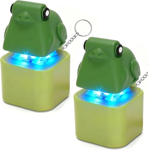 2PCS Duck Quacking Fidget Toy, Duck Fidget Keychain Clicker Toy with Colorful Light & Sound, Fun Adults Keyboard Clicker for Stress Relief & Anxiety & Fun in Saudi Arabia