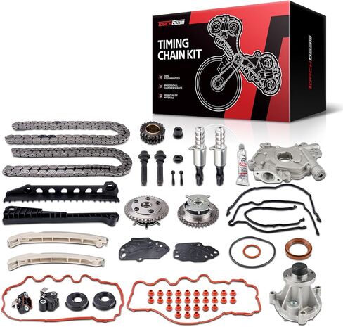 طقم سلسلة توقيت المحرك Torchbeam 3L3Z6M280EA متوافق مع Ford F-150 2004-2008 5.4L، F-250 F-350 Super Duty 2005-2008 5.4L، يناسب Expedition 2005-2008، Mark LT 2006-2007 in Kuwait