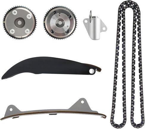 Engine Timing Chain Kit with VVT Gear Fit for Hyundai Elantra 2.0 2017-2020 for Veloster 2.0L 2019-2021 for Kona 2.0L 2018-2021 for Kia Forte 2.0 2017-2022 Replace 24350-2E700 24410-2E000 in Saudi Arabia