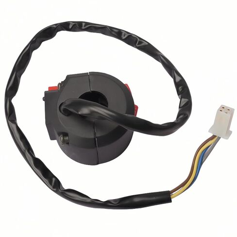 2 Function Left Starter Kill Switch 4-Wire Ignition Key Switch & A7TC Spark Plug Kit Fits 7/8" (22mm) Handlebars for 50cc 70cc 90cc 110cc 125cc ATV Quad Go Kart Dirt Bike TaoTao Coolster Sunl in Saudi Arabia