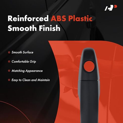 A-Premium Front Driver or Passenger Side Exterior Door Handle with Keyhole Compatible with Kia NIRO 2017-2022 5Door 5P, Without Smart Entry System, Black in Kuwait