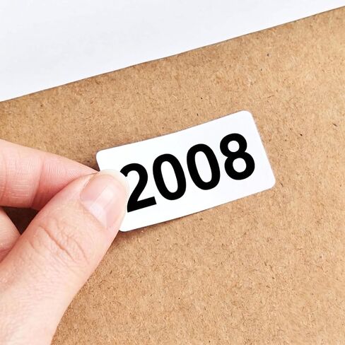 ملصقات أرقام متتالية 2001-3000 ملصقات جرد الفينيل 1.6 × 0.8 بوصة ملصقات مرقمة ذاتية اللصق مقاومة للماء لمستلزمات تصنيف تخزين المستودعات in Kuwait