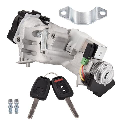 Ignition Switch Lock Cylinder Assembly with 2 Remote Key Compatible with Honda Accord 2013-2017 2.0L 2.4L 3.5L Replaces# 39730-T2A-A0 in Saudi Arabia