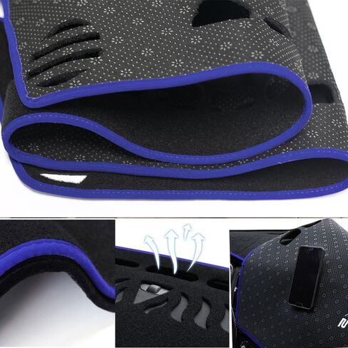 Dash Covers Mat for Toyota Corolla 2014-2018,Polyester Car Dash Board Cover,Dashboard Protecter Cover,Car Dashboard Cover Pad,Blue in Saudi Arabia