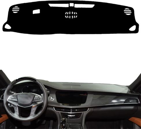 Car Dashboard Dash Board Cover Mat Carpet Compatible for Cadillac CT6 2016 2017 2018 2019 2020 2021 Left Hand Drive in Saudi Arabia