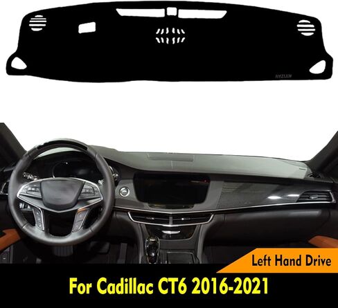 Car Dashboard Dash Board Cover Mat Carpet Compatible for Cadillac CT6 2016 2017 2018 2019 2020 2021 Left Hand Drive in Saudi Arabia