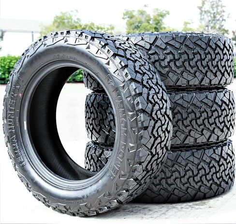 مجموعة من 2 (اثنين) إطارات Venom Power Terra Hunter X/T XT Truck/SUV All-Terrain Mud للطرق الوعرة - 275/60R20 275/60/20 275/60-20 115T نطاق التحميل SL 4-Ply BSW جدار جانبي أسود in Kuwait