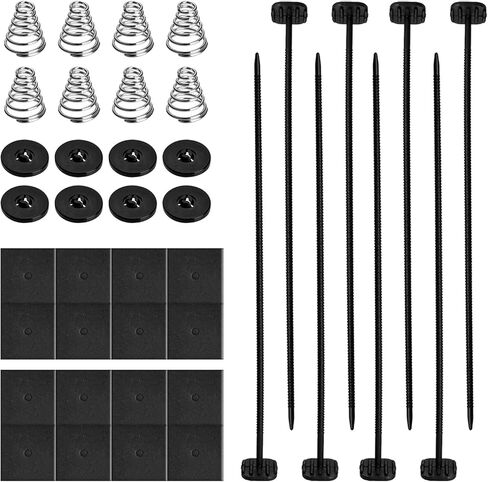 Radiator Fan Zip Ties Electric Automotive Fan Mounting Kit Cooler Tie Down Kit, Electric Cooler Radiator Fans Cooling Fans Transmission Mount Hold Down Clip for Universal Car SUV Truck Vehicle in Kuwait