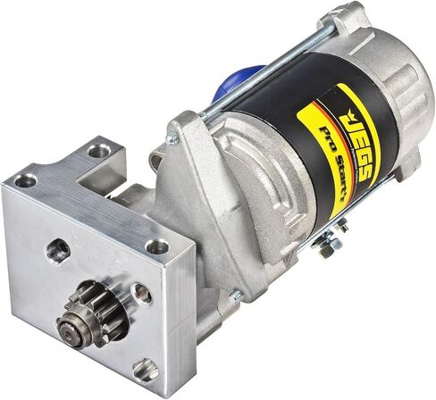 JEGS Prostarter Starter | 4.4:1 Gear Reduction | For Small Block and Big Block Chevy Engines | Offset Mounting | Fits 168-Tooth Flexplate/Flywheel | Up To 12.5:1 Compression | Made In USA in Kuwait