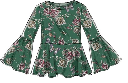 McCall's Patterns Misses' Tops with Sleeve and Hem Variations Sewing Pattern, A5 (6-8-10-12-14) in Saudi Arabia