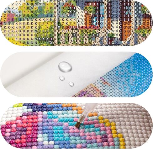 AQMMID Diamond Painting Kits for Adults, A Peaceful Garden Full Drill Diamond Art Kits for Beginners,Round 5D DIY Diamond Dots Paintings, Diamonds Pictures Gem Art and Crafts Home Decor Gift in Kuwait