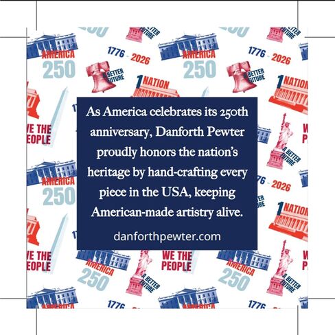 دانفورث America250 1776 ثقالة الورق | تذكار تذكاري لإعلان الاستقلال مصنوع يدويًا من البيوتر | ملحق مكتب الذكرى السنوية الـ 250 الوطنية | 1776 وسام الحرية | صنع في الولايات المتحدة الأمريكية in Kuwait