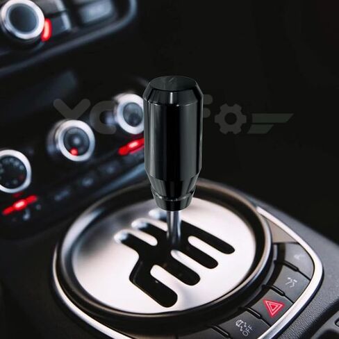 Weighted Shift Knob for Automatic and Speed Manual Cars, 3.15" Stick Shifter Snobs, with 4 Alloy Adapters M8 M10 M12 x 1.25, M10x1.5 (Black) in Saudi Arabia