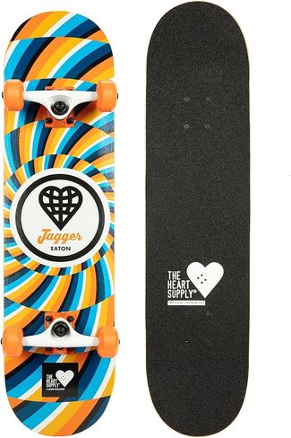 Complete Skateboard Team Burst 31.35" x 8.0" 7-Ply Maple Blend Construction Full concave, 54mm Wheels, Max Weight 220lbs in Saudi Arabia