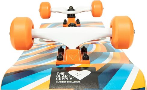Complete Skateboard Team Burst 31.35" x 8.0" 7-Ply Maple Blend Construction Full concave, 54mm Wheels, Max Weight 220lbs in Saudi Arabia