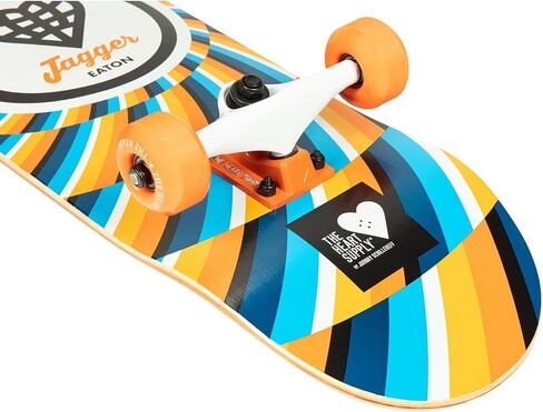 Complete Skateboard Team Burst 31.35" x 8.0" 7-Ply Maple Blend Construction Full concave, 54mm Wheels, Max Weight 220lbs in Saudi Arabia