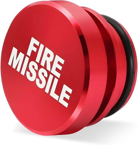 Sun Walker 3PCS Car Cigarette Lighter Cover, Waterproof Aluminum Eject Fire Missile Panic Push Button Dust Plug, Dustproof 12V Cigarette Lighter Socket Decorative Cover for Most Cars in Saudi Arabia