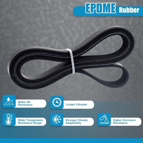 حزام محرك سيربنتين متوافق مع Toyota Camry 2007-2009، RAV4 2006-2008، Corolla 2009-2012، Matrix 09-2013 & Scion xB 12-2015، Pontiac Vibe 09-2010 L4 2.4L حزام أوتوماتيكي 7PK1905 in Kuwait