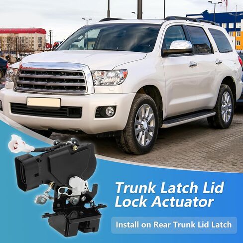 مشغل قفل مزلاج صندوق السيارة لسيارة Toyota Sequoia Limited SR5 2001-2007 4.7L V8 No.931861/693010C010/646800C010/746-848 غطاء صندوق السيارة الخلفي مزلاج قفل الباب الخلفي مشغل مزلاج الباب in Kuwait