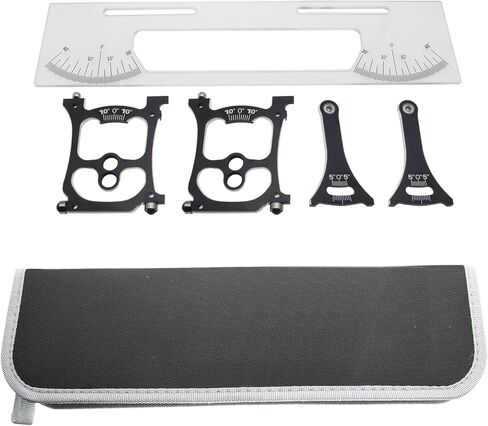 Aluminum RC CarSetup Station, 1/10 1/12 Pan Car Alignment Rack Tool, Adjustable Camber Toe & Slip Angle Gauge, Professional RC Tuning Maintenance in Saudi Arabia