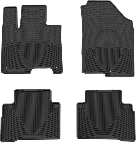 سجادات أرضية WeatherTech مناسبة لجميع الأحوال الجوية لسيارة كيا سبورتاج الصف الأول والثاني (W626-W642)، أسود in Kuwait