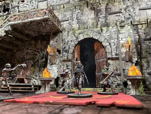 Battle Systems Fantasy Dungeon Terrain Great Hall of Khaarastad Terrain Immersive Scenery for D&D DND Maladum Pathfinder RPGs Full Color Heavy Duty Cardstock Printed Both Sides in Saudi Arabia