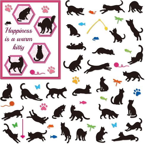 EVERJOYCRAFT 4 Pack 35 Styles Cute Cat Metal Cutting Dies Cuts for Card Making Carbon Steel Die Cuts Stencils for DIY Scrapbooking Photo Album Decoration Embossing Paper Cards Crafting Supplies in Saudi Arabia