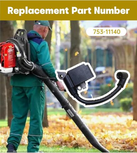 Ignition Coil Fit for Troy-Bilt TB51BP for Craftsman BP510 41AR51BP793 Backpack Blower, MTD 753-11140 Replace 753-11140, Efficient Stable Performance in Saudi Arabia