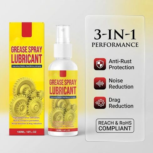 Anti-Rust Lubricant & Rust Remover Spray – 2026 Advanced Formula for Metal Components, Efficient Grease & Corrosion Protection, 180ML/6FL.OZ in Saudi Arabia