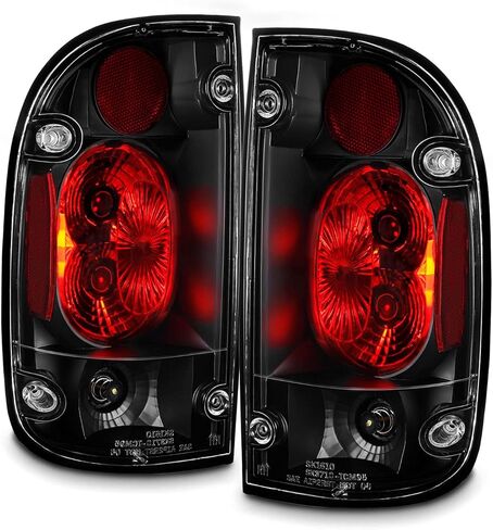 AKKON - For 2001-2004 Toyota Tacoma Pickup Truck JDM Black Tail Brake Lights Set Left + Right Pair in Kuwait