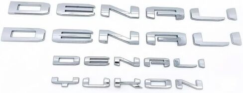 مجموعة Yoaoo 4pack OEM اثنين Denali Plus Tailgate Denali Yukon شعارات شارة ثلاثية الأبعاد متوافقة مع Yukon Denali 2019-2024 84828685 كروم لامع in Kuwait