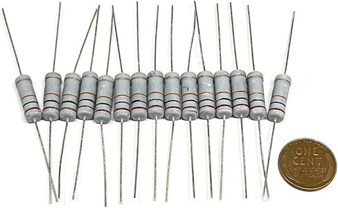 15 PCS 3.9K Ohm Metal Oxide Film Resistors 2W ±5% Tolerance in Kuwait