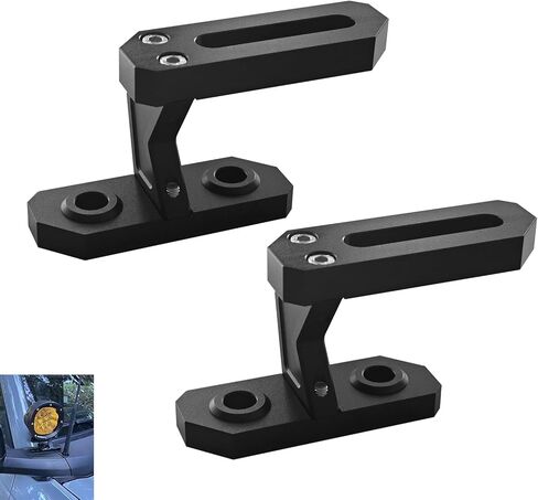 Dual A-Pillar Light Mount Off-Road Ditch Lights Mounting Brackets Compatible with Ford Bronco Accessories 2/4 Door 2021-2026 Left&Right in Saudi Arabia