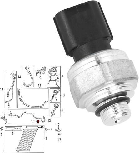 AC Pressure Switch Sensor for Acura for RL 20072012 for RLX 20142015 Air Conditioning Pressure Switch Sensor 80450SZW003 80450T2FA01 80450T2FA01 in Kuwait
