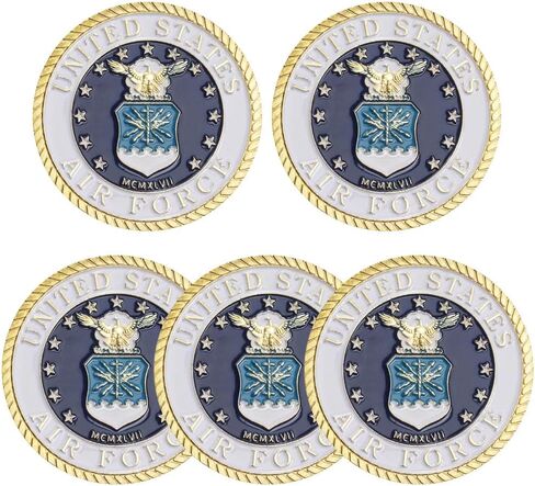 5 Pcs/10 PCS/20 PCS Military Coin Department of The Air Force Souvenir Challenge Coin Honor Commemorative Coins (5 PCS AIR Force Coins) in Saudi Arabia