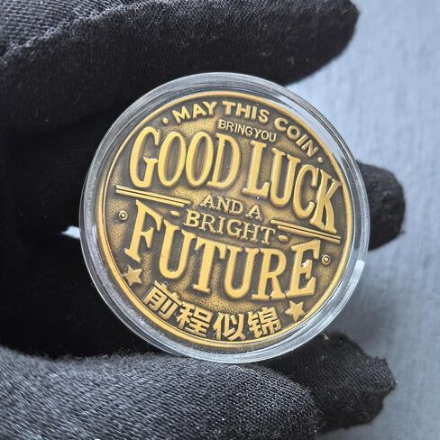 Good Luck Coin 1.57" Koi Fish Zinc Alloy with Protective Case – Feng Shui Fortune Token, Lotus Koi Pocket Charm for Graduation, New Job and Daily EDC in Saudi Arabia