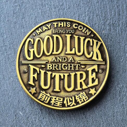 Good Luck Coin 1.57" Koi Fish Zinc Alloy with Protective Case – Feng Shui Fortune Token, Lotus Koi Pocket Charm for Graduation, New Job and Daily EDC in Saudi Arabia