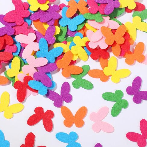 120Pcs Fabric Butterflies Felt Shapes Embellishments Decorations for Crafts Sewing Handcraft DIY, 1.18 x 1 in in Kuwait